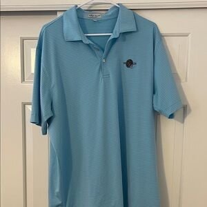Peter Millar Greenbrook Country Club Blue Polo Shirt